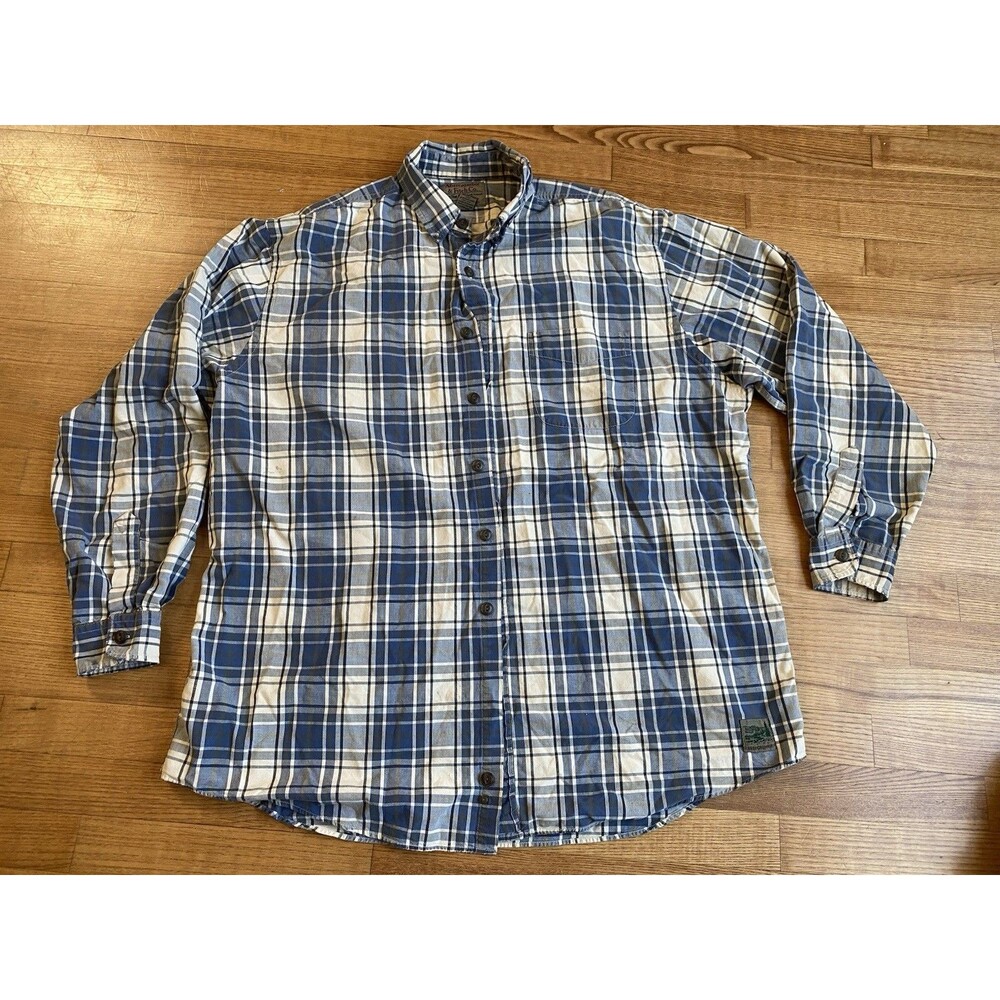 Abercrombie and Fitch The Big Shirt Men’s Size XL Plaid Flannel Long Sleeve Y2k